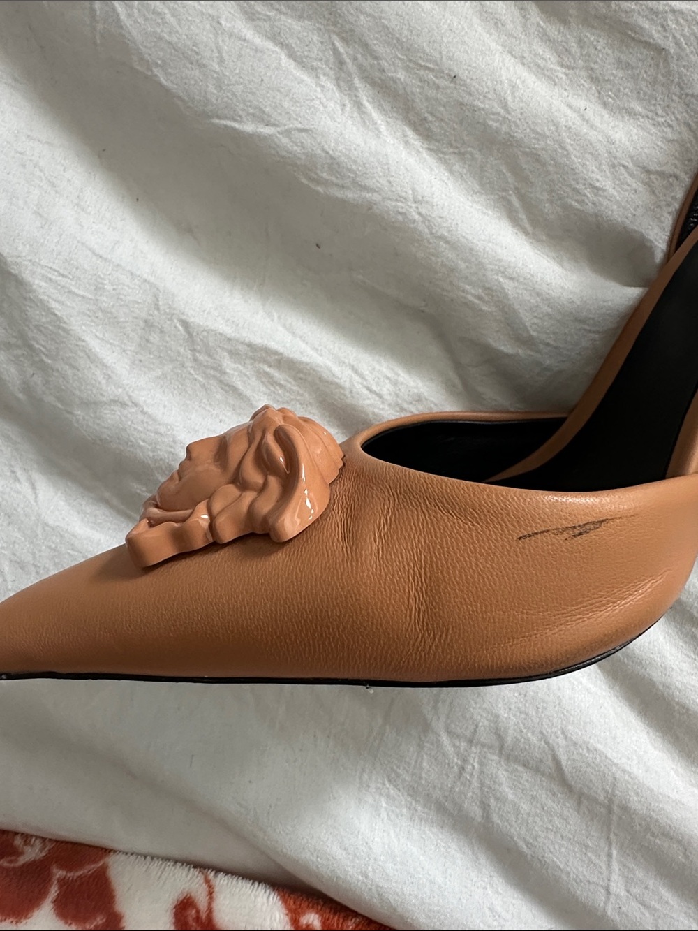 Versace Medusa Pointed Slingback Heel - Picture 8 of 8